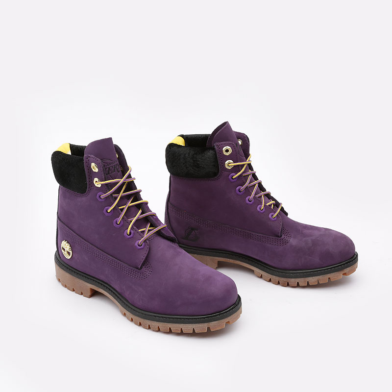 мужские фиолетовые ботинки Timberland Los Angeles Lakers NBA TBLA285HW - цена, описание, фото 2